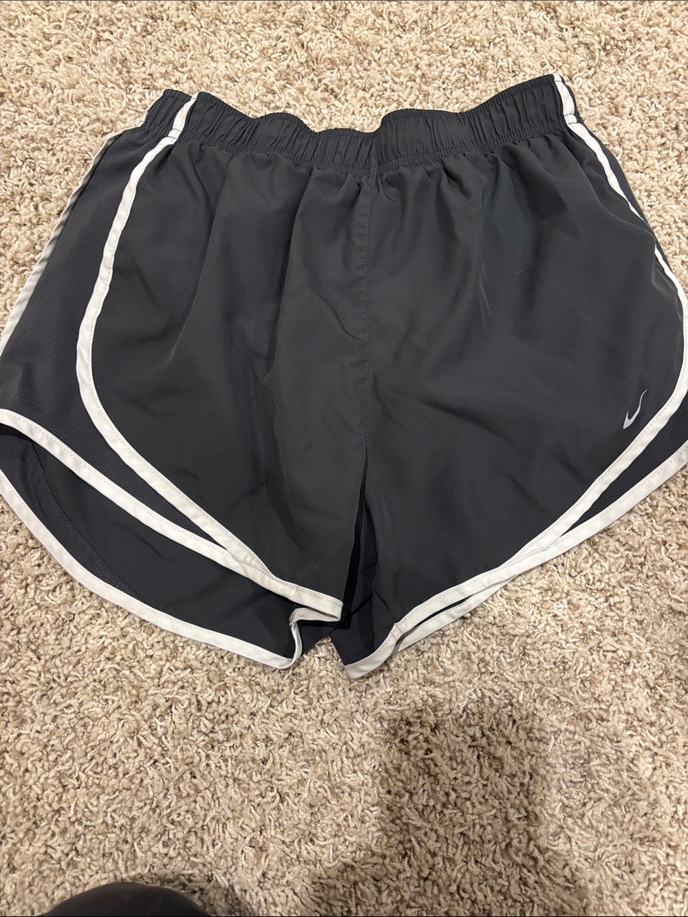 Nike Black Athletic Shorts with White Trim